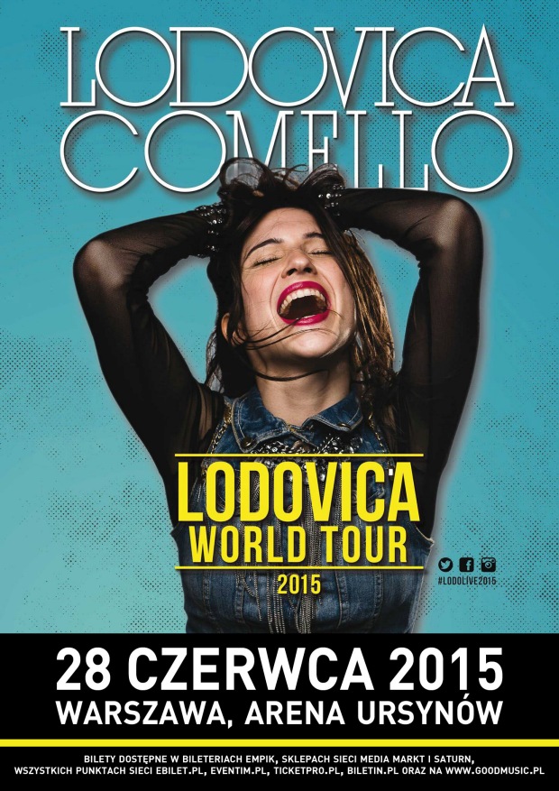Plakat "Lodovica World Tour 2015" (fot. Good Music)